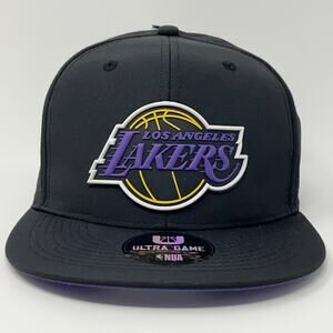 Los Angeles LA Lakers Hat Baseball Cap NBA Basketball Ultra Game Snapback Black